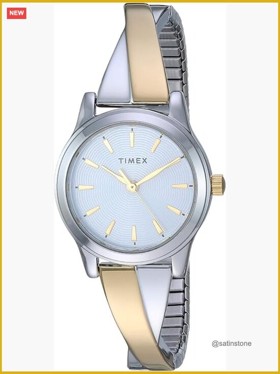Stainless Steel Expansion Band Crisscross Watch 25mm Quartz main image 5